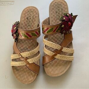 L'Artiste by Spring Step Genuine Leather  Sandals 39/US size 8-8,5